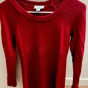 Ann Taylor Loft red sweater SP
